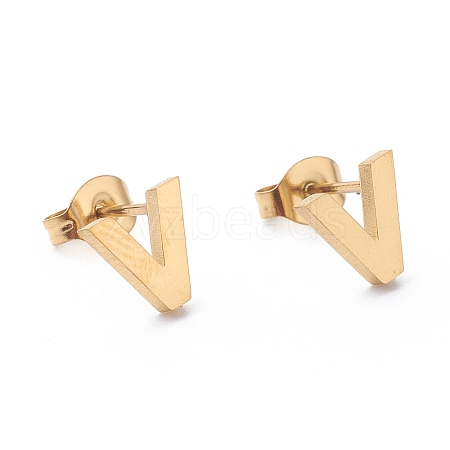 Ion Plating(IP) 304 Stainless Steel Stud Earrings STAS-Z028-A-20G-1