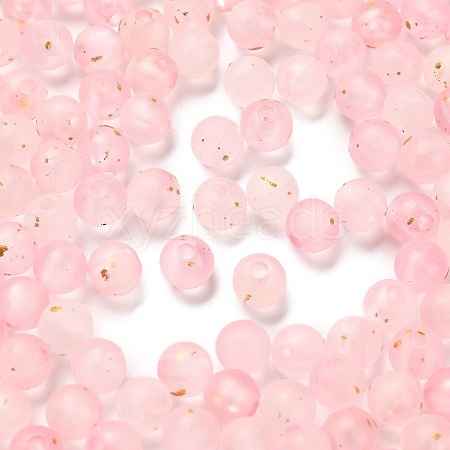 Frosted Transparent Acrylic Beads OACR-F013-12B-1
