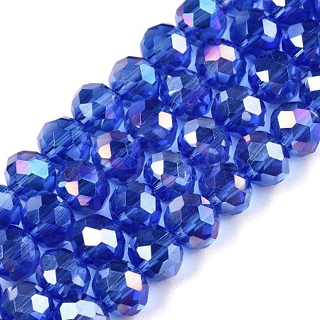 Electroplate Glass Beads Strands LS-EGLA-A044-T6mm-B31-1