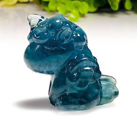 Natural Fluorite Unicorn Home Desktop Decoration PW-WGFDBF0-04-1