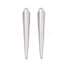 304 Stainless Steel Pendants STAS-T075-22B-P-1