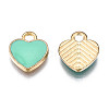 Alloy Enamel Charms X-ENAM-S121-041E-2