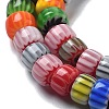 Handmade Millefiori Lampwork Beads Strands LAMP-F035-03-3