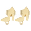 High-heeled Shoes Ion Plating(IP) 304 Stainless Steel Stud Earring Findings STAS-I206-117G-1