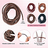 10 Yards 4 Colors Braided Leather Cord WL-TA0001-03-4