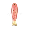 Brass Enamel Pendants KK-CBAF17A-06G-02-1