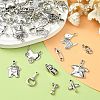 100Pcs 10 Styles Tibetan Style Alloy Charms TIBEP-CJ0002-65-5