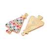 Christmas Theme Rack Plating Alloy Pendants FIND-M020-02E-G-2