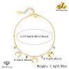 Golden 925 Sterling Silver Moon Charm Bracelet CJ1255-11-1