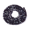 Electroplate Transparent Glass Beads Strands EGLA-A035-T3mm-A15-2