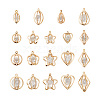 114 Pcs 19 Styles Alloy Pendants FIND-TA0001-31LG-2