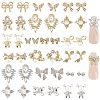   38Pcs 19 Styles Alloy Rhinestone Cabochons MRMJ-PH0001-64-1