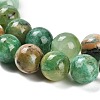 Natural Green Line Jasper  Beads Strands G-B128-A03-03-4