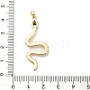 Brass Micro Pave Cubic Zirconia Pendants KK-C108-01G-G-3