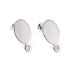 Non-Tarnish 201 Stainless Steel Stud Earring Findings STAS-G277-07P-1