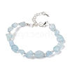 Natural Aquamarine Beads Bracelets for Women BJEW-H623-02S-09-4