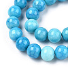 Ombre Effect Dyed Crackle Glass Beads X1-GLAA-T031-10mm-01Z-3