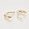 Brass Hoop Earring Findings with Latch Back Closure KK-T048-018G-NF-3