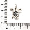 Brass Micro Pave Cubic Zirconia Pendants KK-B128-04P-3