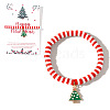 Elegant Christmas Handmade Polymer Clay Heishi Beaded Stretch Bracelets MV9996-34-1