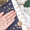 7-style Custom Maple Leaf Alloy Rhinestone Nail Art Studs Cabochons MRMJ-WH0072-74-3