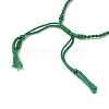 Braided Cotton Cord Bracelet Making MAK-L043-02G-12-3