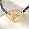 Adjustable Nylon Cord Bracelets X-BJEW-C096-01G-16-2