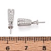 925 Sterling Silver Micro Pave Cubic Zirconia Pendant Bails STER-N016-92P-3