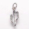 Brass Cubic Zirconia Pendants ZIRC-K070-24P-2