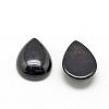 Natural Black Stone Cabochons G-R417-13x18-46-2