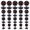 60Pcs 4 Style Plastic Shank Buttons BUTT-HY0001-19A-1