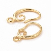 Rack Plating Eco-friendly Brass Earring Hooks KK-D075-12G-RS-2