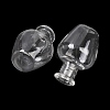 Transparent Glass Beads Containers GLAA-G123-07-3