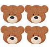 Computerized Embroidery Polyester with Fur Iron on/Sew on Patches DIY-WH0671-397B-1