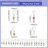 Star/Flat Round/Clover Pendant Stitch Markers HJEW-AB00362-2