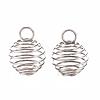 Non-Tarnish 304 Stainless Steel Wire Pendants STAS-ZX013-22-14mm-P-1