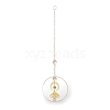 Brass Big Pendant Decorations HJEW-M005-03G-05-2