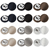 BENECREAT 96Pcs 6 Colors 1-Hole Cloth Buttons BUTT-BC0001-09-1