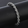 6MM 304 Stainless Steel Round Rope Chain Bracelets SA-CBA2696-25P-2
