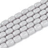 Opaque Glass Beads Strands GLAA-T028-14P-02-1