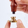 Wax Seal Brass Stamp Head AJEW-WH0209-170-4