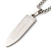 Non-Tarnish 304 Stainless Steel Pendant Necklaces NJEW-H015-01P-3