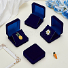 Flocking ABS Plastic Badge and Medal Keepsake Boxes CON-WH0200-02G-4