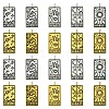 15Pcs 5 Styles Tibetan Style Alloy Pendants TIBEP-YW0001-76AG-3