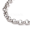 Non-Tarnish 304 Stainless Steel Rolo Chain Bracelet for Men Women BJEW-E031-06P-06-2