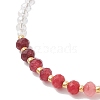 Dyed Natural Malaysia Jade & Glass Beaded Bracelets for Women BJEW-JB13076-01-3