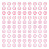 100Pcs 5 Styles Transparent Acrylic Beads TACR-TA0001-54B-1
