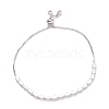 Cubic Zirconia Oval Tennis Bracelet for Men Women Gift BJEW-F417-05P-RS-2