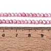 Anti-Tarnish Dyed Rondelle Glass Beads Strands LS-EGLA-T021-3mm-17-14-4