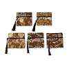 Chinese Brocade Tassel Zipper Jewelry Bag Gift Pouch ABAG-F005-09-2